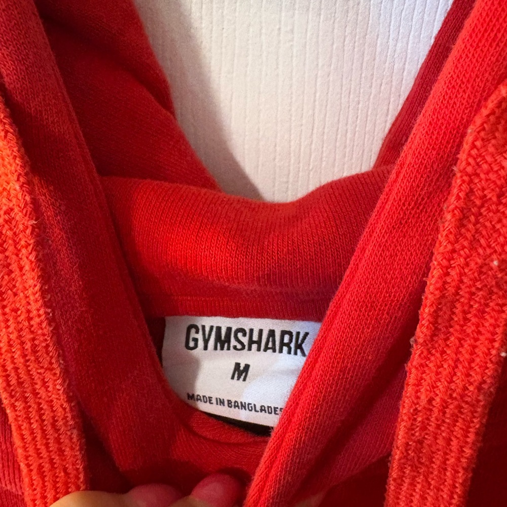 Gymshark Red Sweatshirt Vibrant Hoodie - Picture 2 of 3